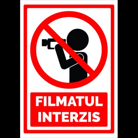 Semn pentru interzicerea filmatul